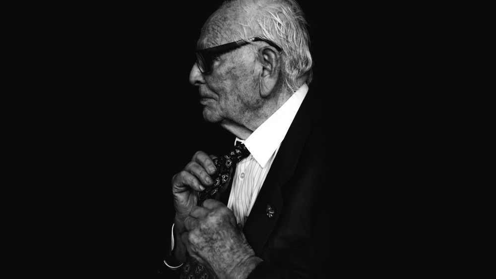 Pierre Cardin portrait, photographed on September 19, 2017