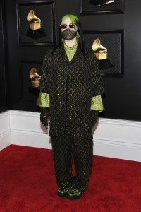 Billie Eilish arrives at the 62nd Annual Grammy Awards red carpet held at the Staples Center on January 26, 2020 in Los Angeles, California, United States. (Photo by Sthanlee B. Mirador/Sipa USA)(Sipa via AP Images)