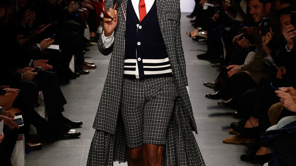NEW YORK CITY, NY - FEBRUARY 07:  Billy Porter walks the runway during The 3rd Annual Blue Jacket Fashion Show Benefitting The Prostate Cancer Foundation at Pier 59 Studios on February 7, 2019 in New York City, NY.  (Photo by Brian Ach/Getty Images for Blue Jacket)