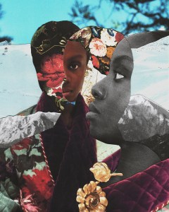Alayo Akinkugbe's collage  for "Pioneers of the Past".
