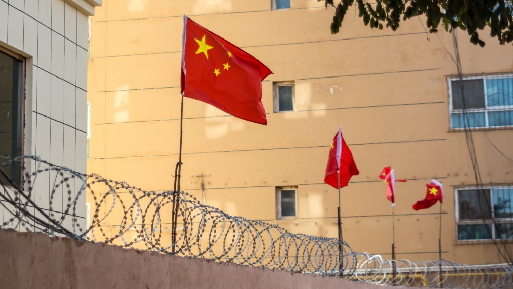 xinjiang chinese flag