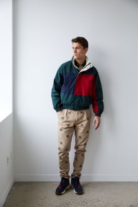 A look from the Kith x Tommy Hilfiger capsule, fall 2018.