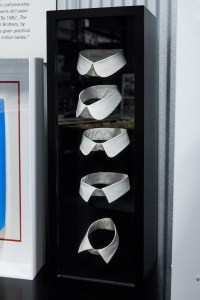 An array of 1920s Arrow shirt collars.