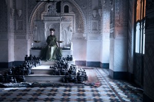 A scene from the shooting of Matteo Garrone's short film for Dior.