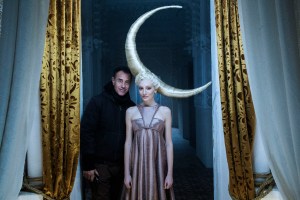 A scene from the shooting of Matteo Garrone's short film for Dior.