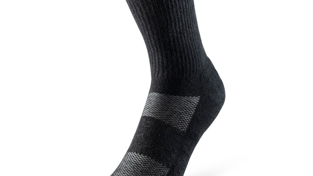 Bear Fiber's crew socks are 21 percent hemp, 49 percent organic cotton, 26 percent recycled nylon and 4 percent spandex