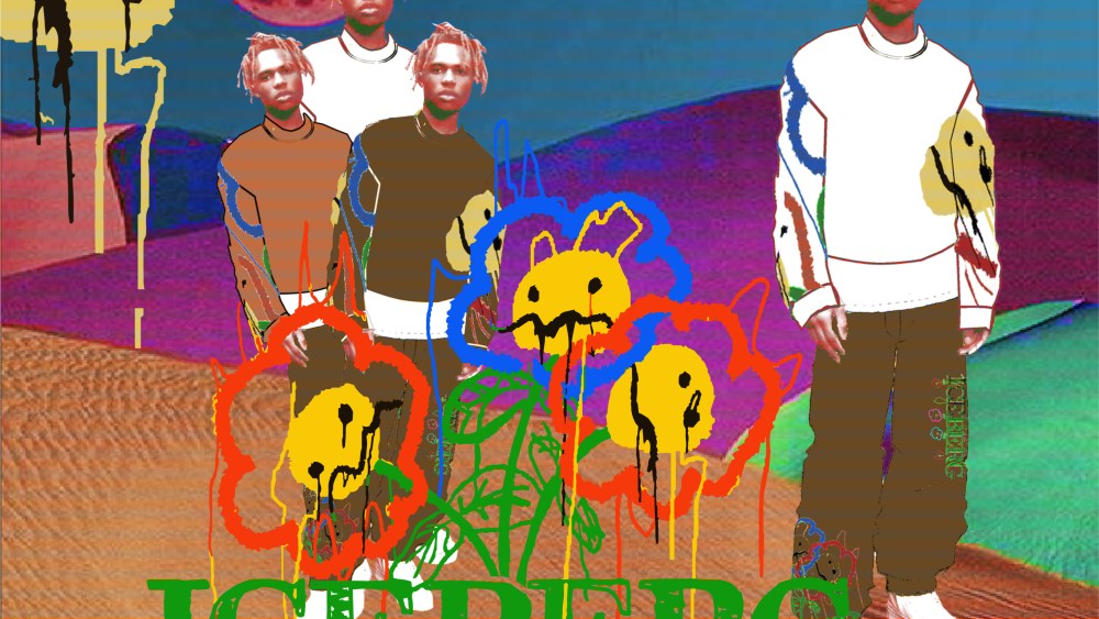 A teaser image from the Iceberg and Kailand O. Morris capsule collection.