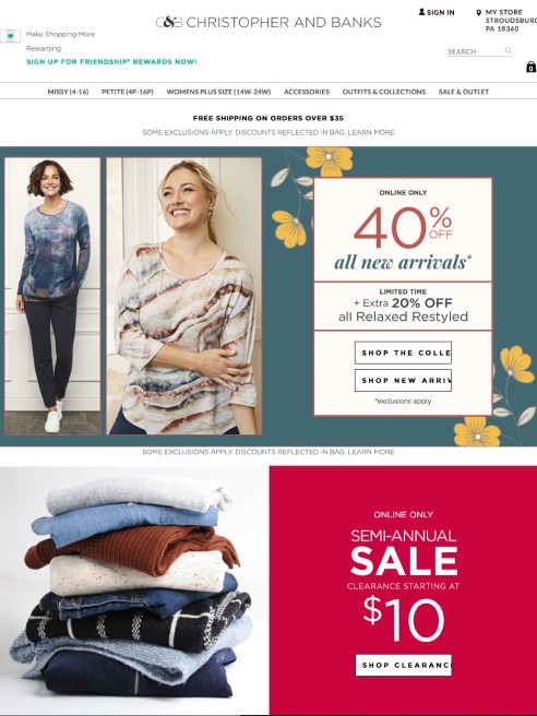 Christopher and Banks filed for Chapter 11 bankruptcy that will shut most of all its 449 stores as it plans to sell e-commerce operation.