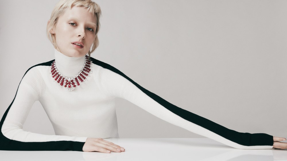 The Rubia white diamond and ruby necklace from David Morris' new 'Renaissance' high jewelry collection