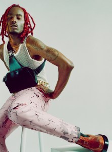 Playboy Carti in Givenchy's spring campaign, shot by Heji Shin.