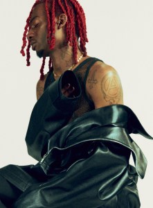 Playboy Carti in Givenchy's spring campaign, shot by Heji Shin.