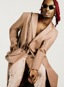 Playboy Carti in Givenchy's spring campaign, shot by Heji Shin.