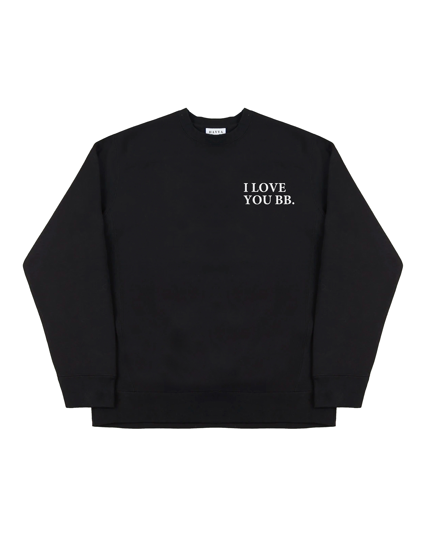 28 Unisex Valentine's Day Gifts: Havva "I Love You BB" Sweatshirt