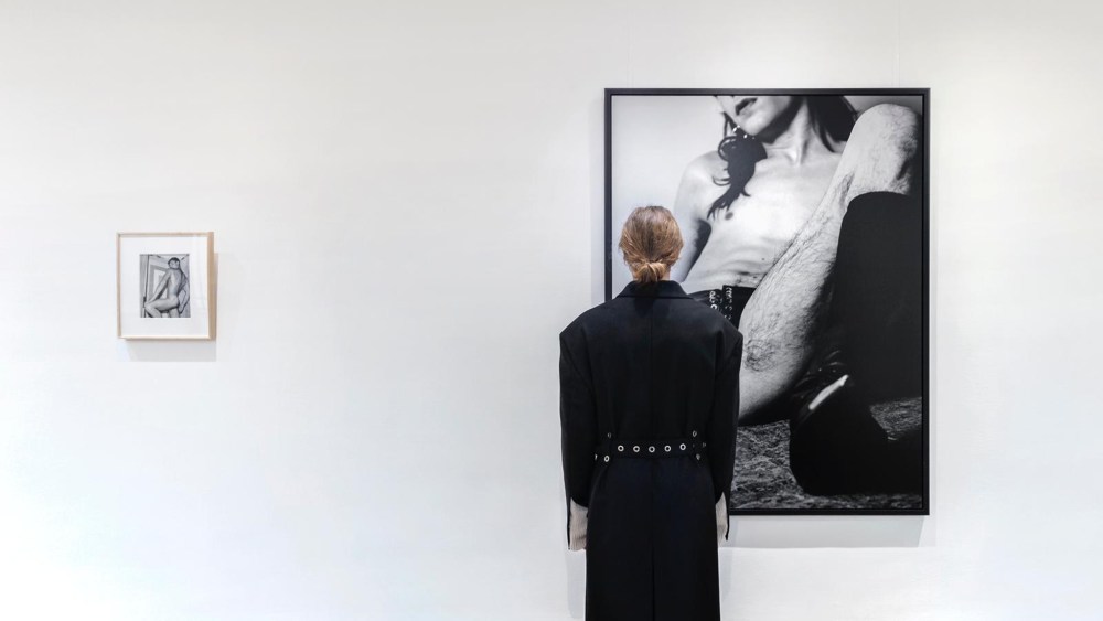 Bob Mizer and Willy Vanderperre at the Ludovic de Saint Sernin pop-up in Paris.