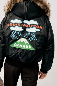 Nigo did this jacket for Louis Vuitton.