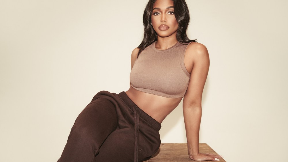 Lori Harvey wearing LH x Naked Wardrobe