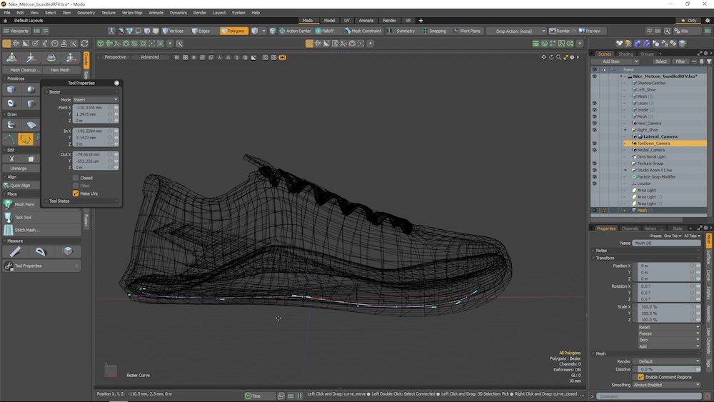 Foundry Modo Bezierr Tool