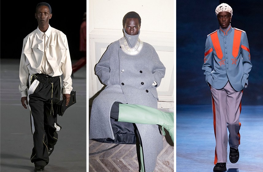 From Left: Y/Project, Jil Sander, Dior