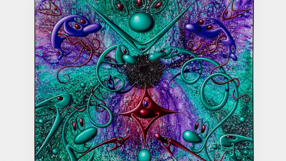 Kenny Scharf's painting "Infusion."