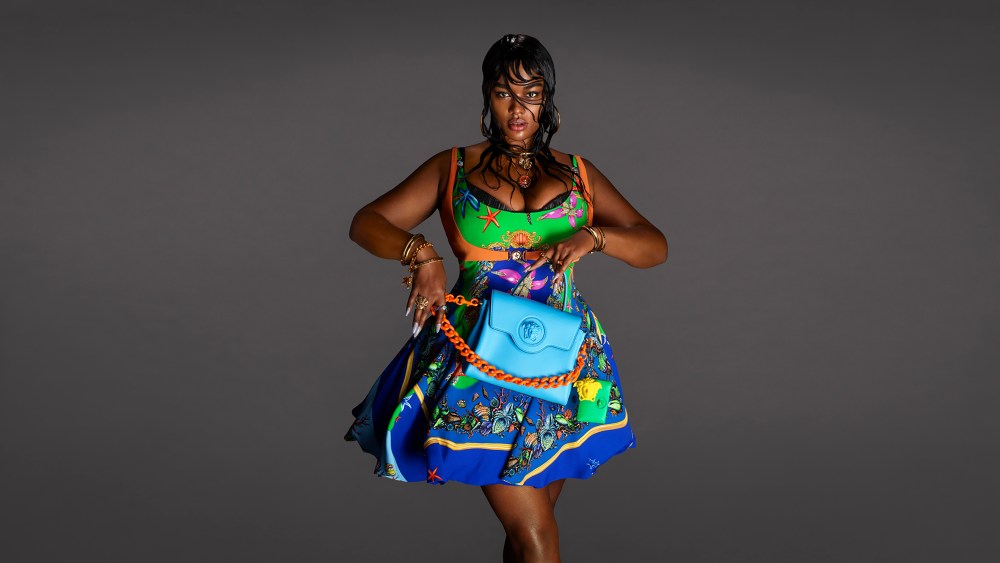 Precious Lee in Versace's spring 2021 advertising campaign.