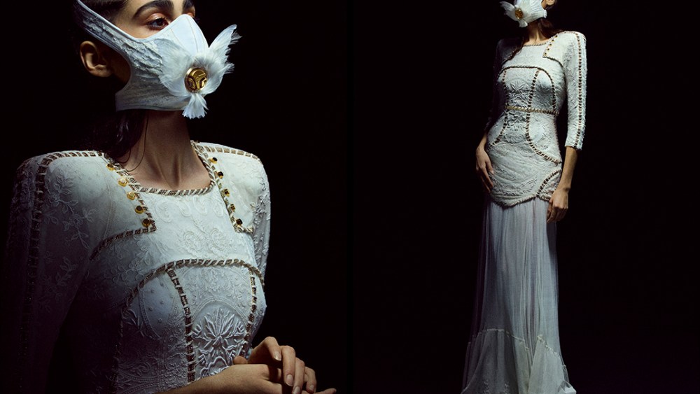 The White Dove mask from the Yacine Aouadi x R-Pur collaboration.