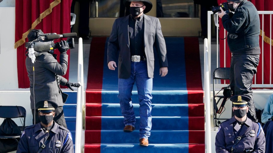 Country music star Garth Brooks stepped out in jeans at President Joe Biden's inauguration Wednesday, and people have opinions.
