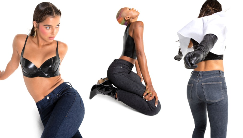 Good American is working towards a more sustainable long-term future in reducing its impact without sacrificing its superior fit and stretch. This includes using ethically produced fabrications in its denim, eco-friendly packaging, and environmentally safe washes. The company aims to procure 90 percent of its denim fabrics made from sustainable components by the end of 2021.