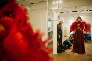 WWD’s Kuba Dabrowski visits Iris Van Herpen's Amsterdam atelier during the fitting for Dutch-Iranian musician Sevdaliza.