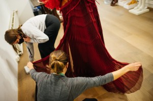 WWD’s Kuba Dabrowski visits Iris Van Herpen's Amsterdam atelier during the fitting for Dutch-Iranian musician Sevdaliza.