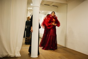WWD’s Kuba Dabrowski visits Iris Van Herpen's Amsterdam atelier during the fitting for Dutch-Iranian musician Sevdaliza.