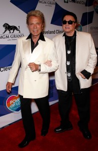 08 May 2020 - Magician and animal trainer Roy Horn, of Las Vegas duo Siegfied and Roy, died at the age of 75 from complications related to COVID-19. Roy Uwe Ludwig Horn and Siegfried Fischbacher began their upbeat performances in Europe, later becoming regulars in Las Vegas, where they performed for four decades. Their revue ended after Horn was attacked on stage by a white tiger named Mantecore in October 2003, severing his spine. File photo: 13 June 2015 - Las Vegas, Nevada - Siegfried Fischbacher, Roy Horn. Keep Memory Alive's 19th Annual "Power Of Love" Gala at The MGM Grand Garden Arena. Photo Credit: MJT/AdMedia /MediaPunch /IPX