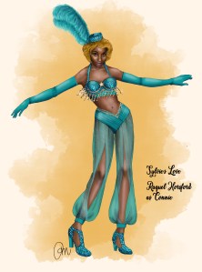 A sketch of Raquel Horsford as Connie in "Sylvie's Love."