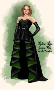 A sketch of Jemima Kirk as The Countess in "Sylvie's Love."