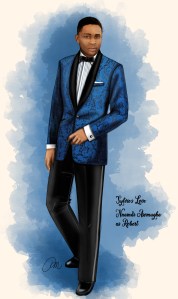A sketch of Nnamdi Asomugha as Robert in "Sylvie's Love."