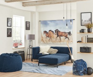 Heritage denim brand Wrangler entered the home goods fray this week with a limited-edition collection with Pottery Barn Teen.
