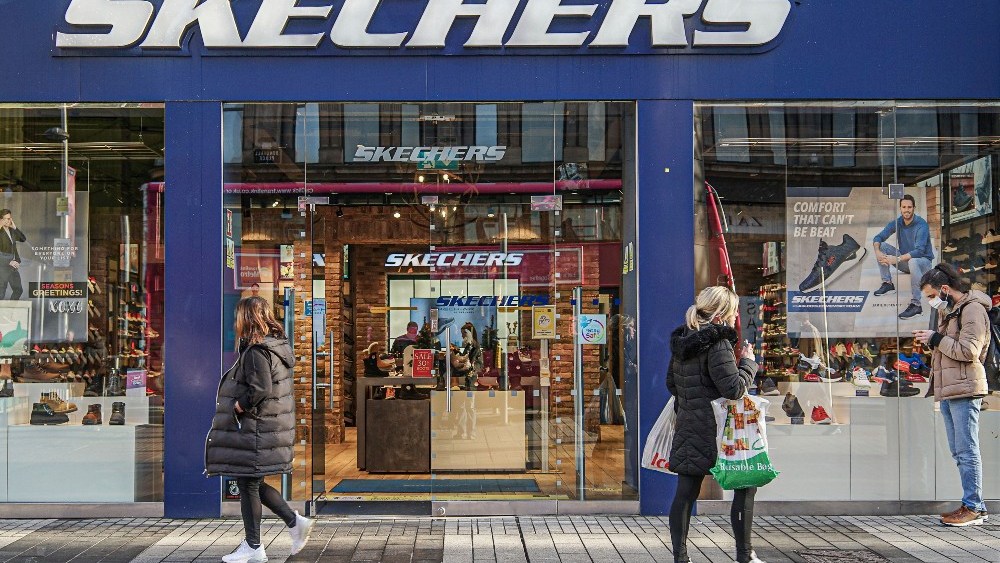 At the end of the quarter, 10 percent of Skechers stores were closed.