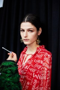 Backstage at Jason Wu RTW Fall 2021.