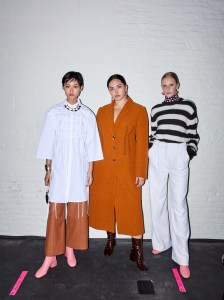 Backstage at Jason Wu RTW Fall 2021.