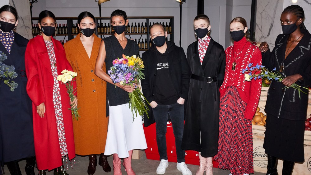 Backstage at Jason Wu RTW Fall 2021.