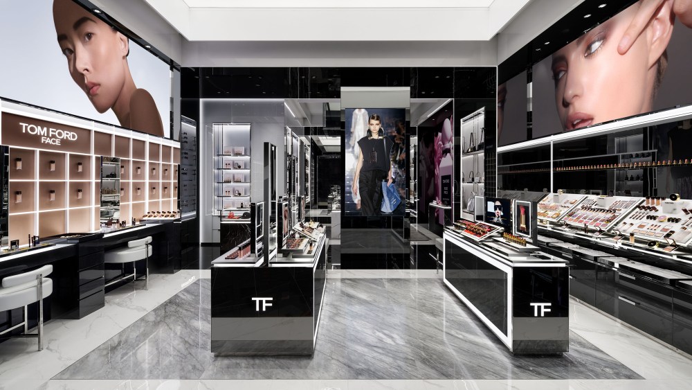 Inside Tom Ford Beauty’s Guangzhou store.