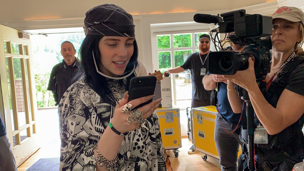 A still from "Billie Eilish: The World's a Little Blurry."