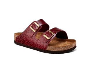 MSCHF's Birkinstock uses the leather from a destroyed Birkin bag as the straps for a Birkenstock sandal