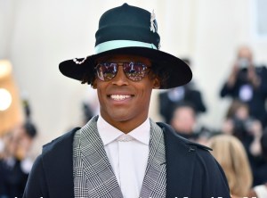 Cam Newton attends The Metropolitan Museum of Art's Costume Institute benefit gala celebrating the opening of the "Camp: Notes on Fashion" exhibition in May 2019.