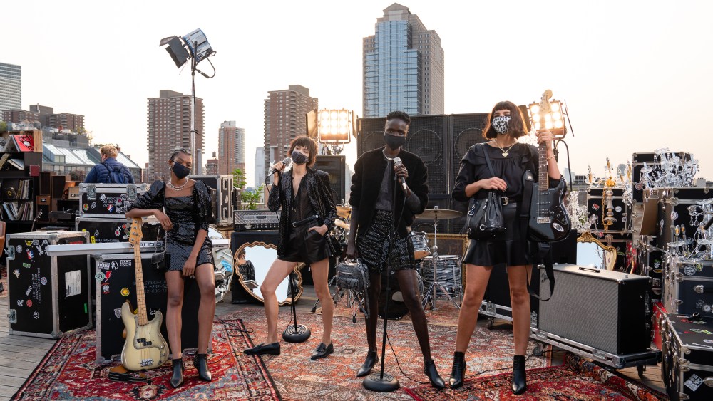 Rebecca Minkoff's live fashion show in September.