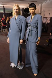 Backstage at Del Core RTW Fall 2021