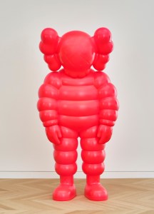 KAWS (American, born 1974). WHAT PARTY, 2020. Bronze, paint, 90 × 43 5/16 × 35 3/8 in. (228.6 × 110 × 89.9 cm). © KAWS.