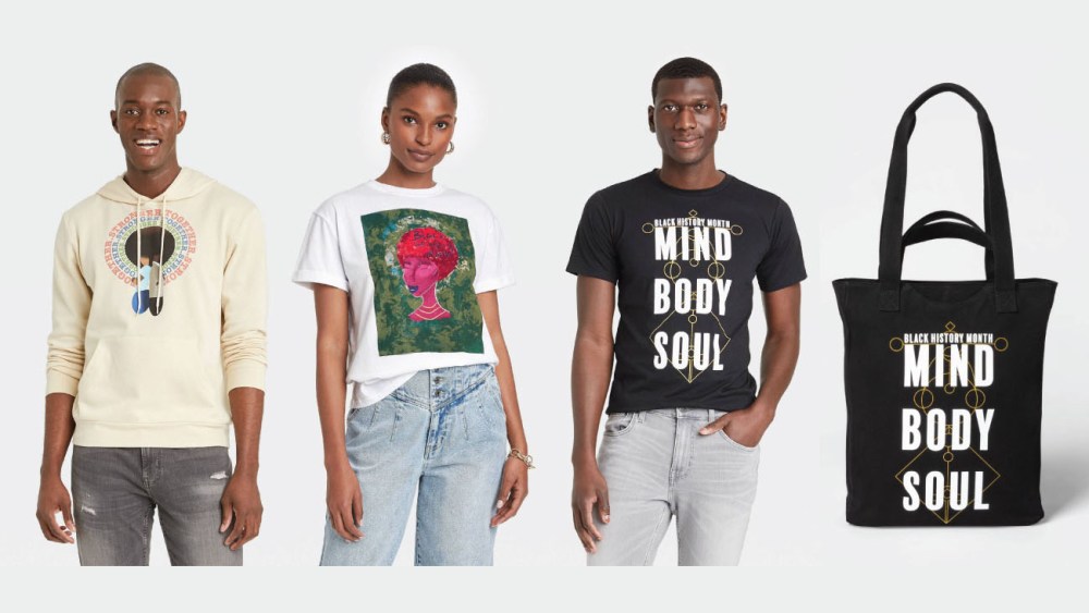 Designs created by three HBCU students as part of Target’s inaugural HBCU Design Challenge.