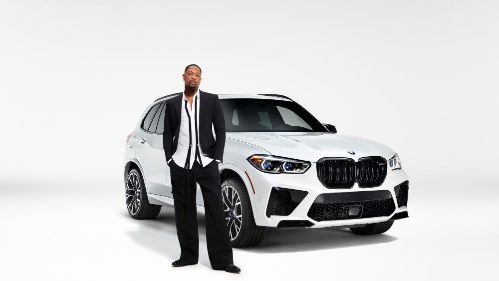 LaQuan Smith and the BMW's X5 M.