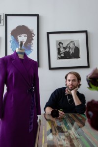 Jonathan Cohen and one of his looks