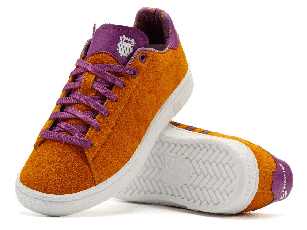 K-Swiss' Girl Scout Cookie collection draws inspiration from the youth organization's Thin Mint, Samoa and Trefoil cookies